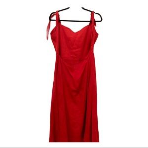 Red Reformation Midi Dress